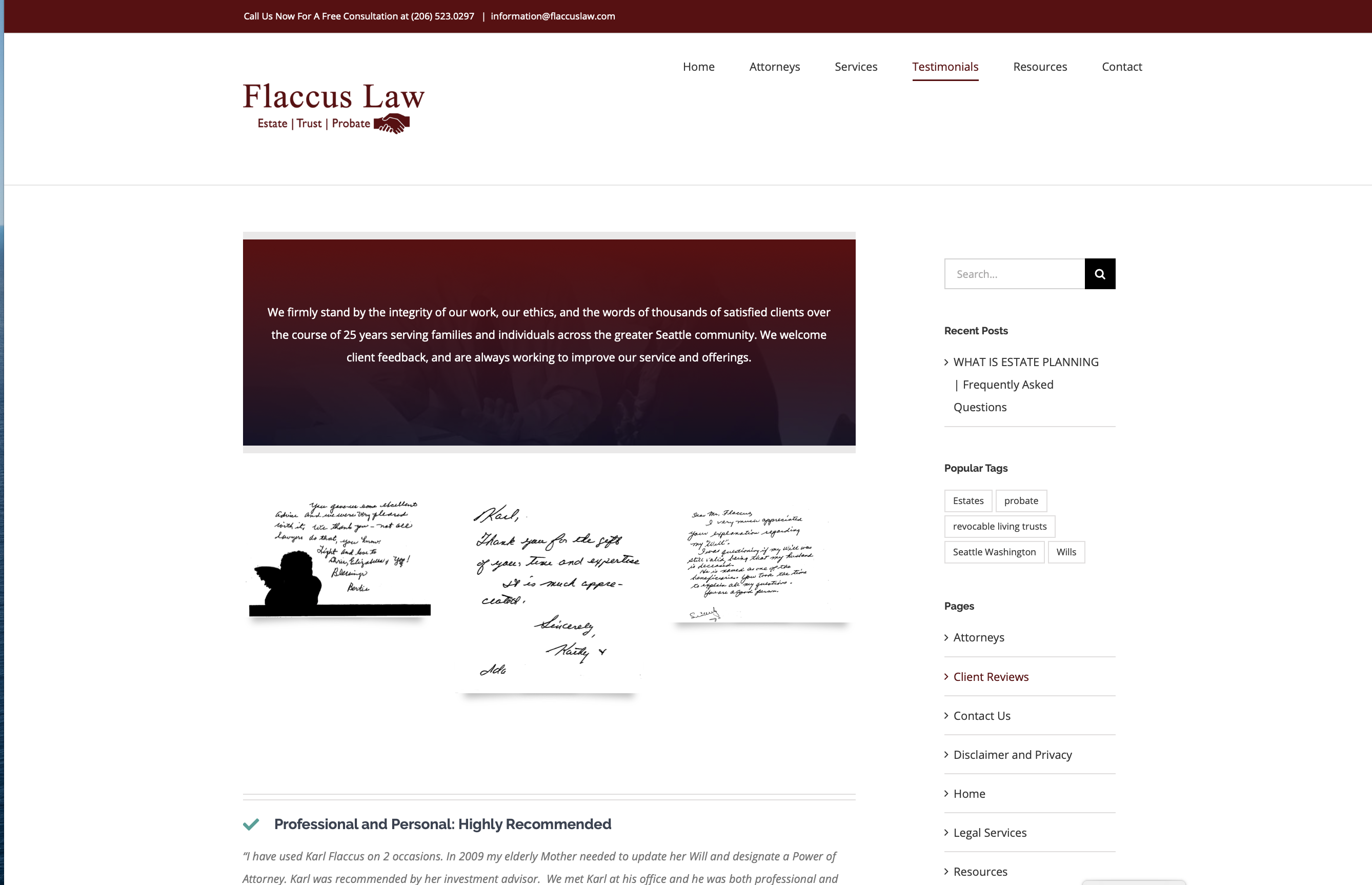 Design Build Small Law Firm Website